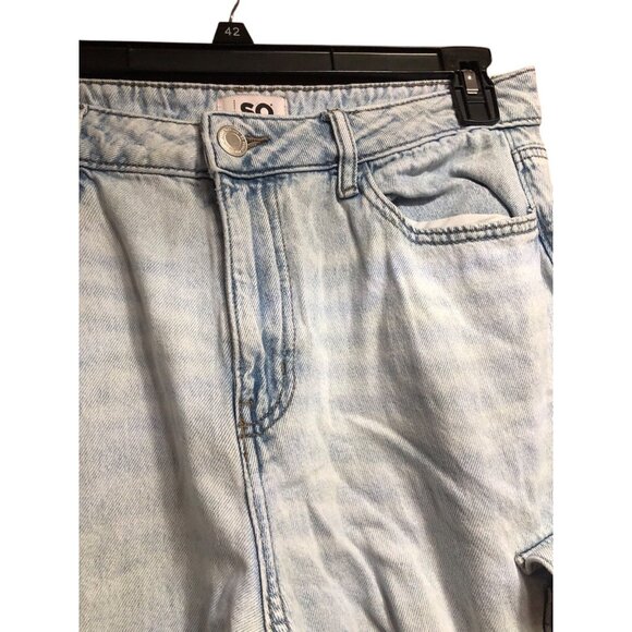 Light Blue Grunge Baggy Multi Pocket Oversize Hardware Carpenter Jeans Sz 15/32W - Picture 14 of 16